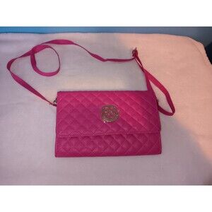 Just Be Women’s Ladies Purse Shoulder Bag Small Pink Pocketbook New